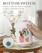 110ML Essential Oil Diffuser with Handmade Ceramic Cover, Aromatherapy Diffuser for Large Room, Quiet Ultrasonic Aroma Diffuser