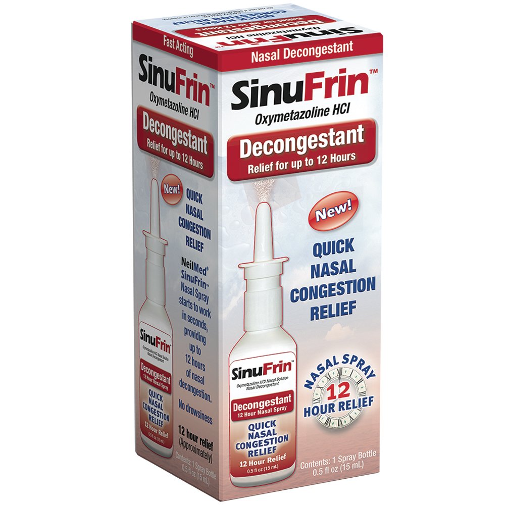NeilMed SinuFrin Decongestant 0.5 Fluid Ounce (15 mL) (packaging may vary)