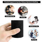 Self Adhesive Bandage Wrap(12 Pack, 3 Inch x 5 Yards), First Aid Medical Cohesive Bandage Tape, Breathable Elastic Sports Athlet