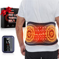 Upgraded Red Light Therapy Belt & Vibration Back Massage Heated Red Light Therapy Device for Body - Magnetic Controller, 660nm&8