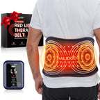 Upgraded Red Light Therapy Belt & Vibration Back Massage Heated Red Light Therapy Device for Body - Magnetic Controller, 660nm&8