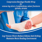 Sion Biotext Flexible Unna Boot Fabric Bandages with Zinc and Calamine, First Aid Kit Emergency Supplies, Ankle Brace Compressio