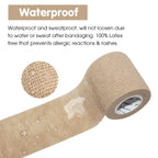 COMOmed Self Adhesive Bandage Tape-Self Adherent Stretch Medical Bandage Wrap Athletic Tape Vet Tape 2Inch 5Yards-6 Count(Skin)