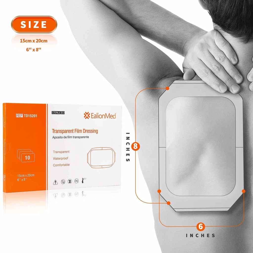 Transparent Film Dressing, Tattoo Aftercare Bandage, Shower Shield Water Barrier, PICC Catheter Shower Cover Protector, Waterpro