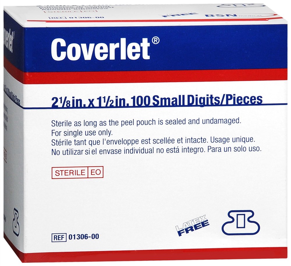 Coverlet Adhesive Dressing Strips Small Fingertip - 100