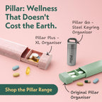Pillar Go - Stainless Steel Pill Organizer