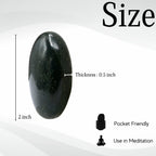 Bloodstone Crystals and Healing Stones - Large Palm Stone Crystals Piedra - Crystal for Good Luck, Balanced Positive Energy, Med