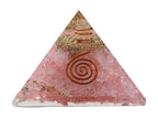 Amazing Gemstone Large Rose Quartz Orgonite Pyramid | Pink Crystal Pyramid | Organ Pyramids Positive Energy Healing