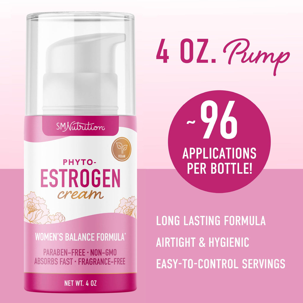 Phyto Estrogen Cream for Women with Wild Yam | Plant Based Hot Flash, Menopause & Menstrual Cycle Support | Black Cohosh, Dong Q