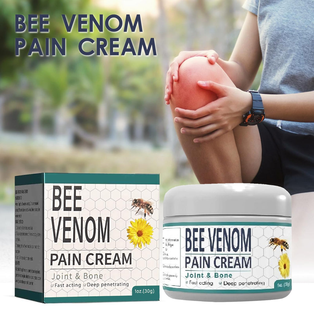 AQISI 2 PCS Bee Venom Joint Relief Moisture, New Bee Venom Cream, Provides for Back,Neck,Hands,Feet Joints Etc