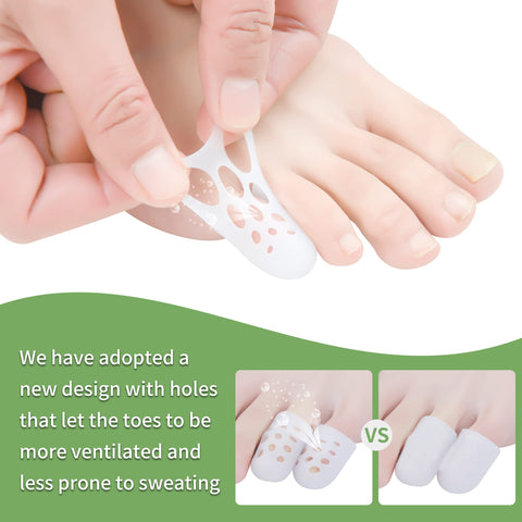 Pinky Toe Protectors, Beige Little Toe Covers Toe Sleeves, Protect Toe By Toe from Rubbing, Ingrown Toenails, Corns, Blisters, H