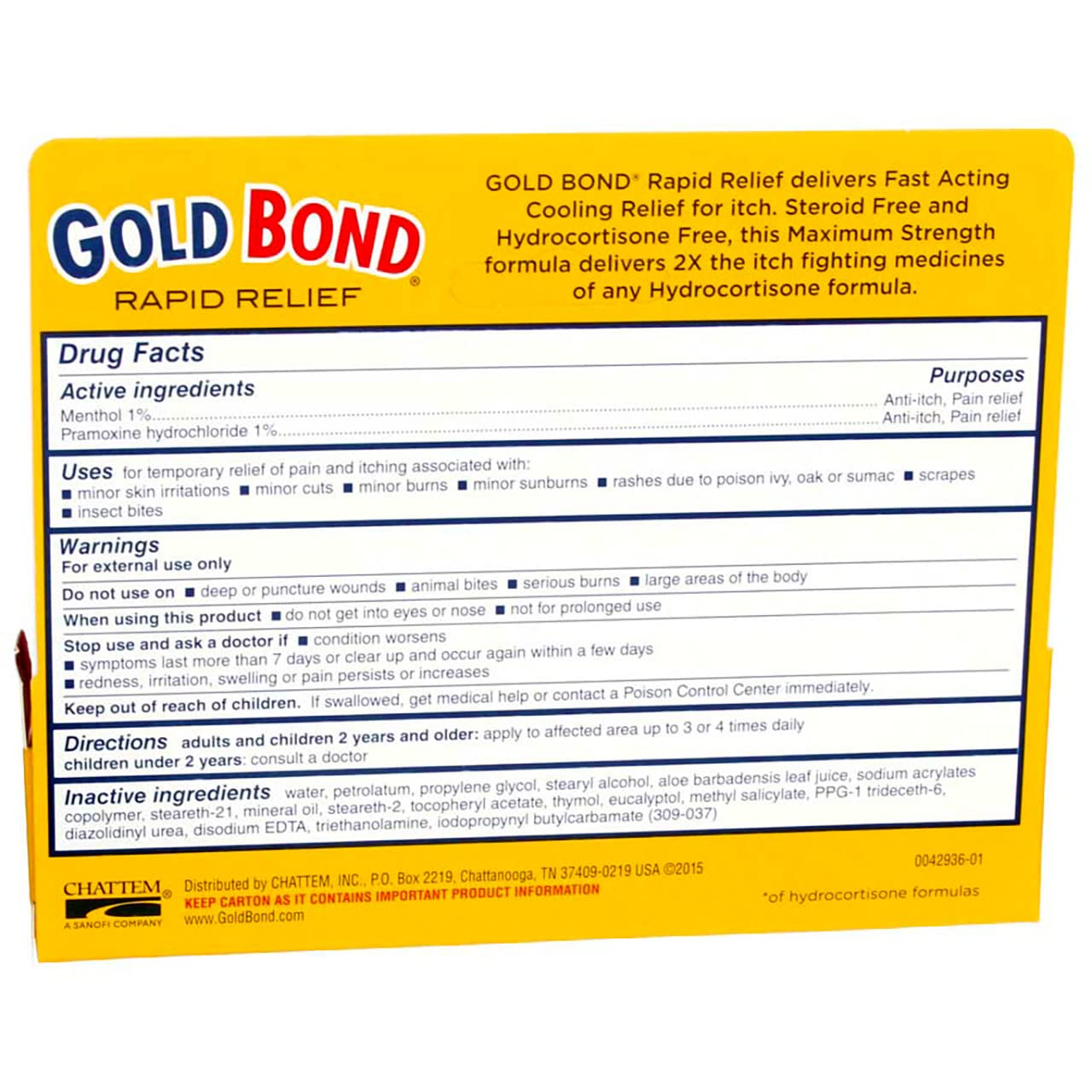 Gold Bond Rapid Itch Relief Maximum Strength 1oz Cream (3 Pack)