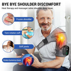 Heated Shoulder Wrap with Massage, Shoulder Heating Pad for Rotator Cuff Frozen Shoulder, Cordless Shoulder Heating Pads Shoulde