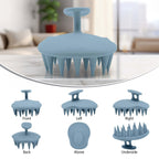 Fiora Naturals Scalp Massager Shampoo Brush - Silicon Scalp Scrubber & Exfoliator for Dandruff Removal and Hair Growth, Scalp Br