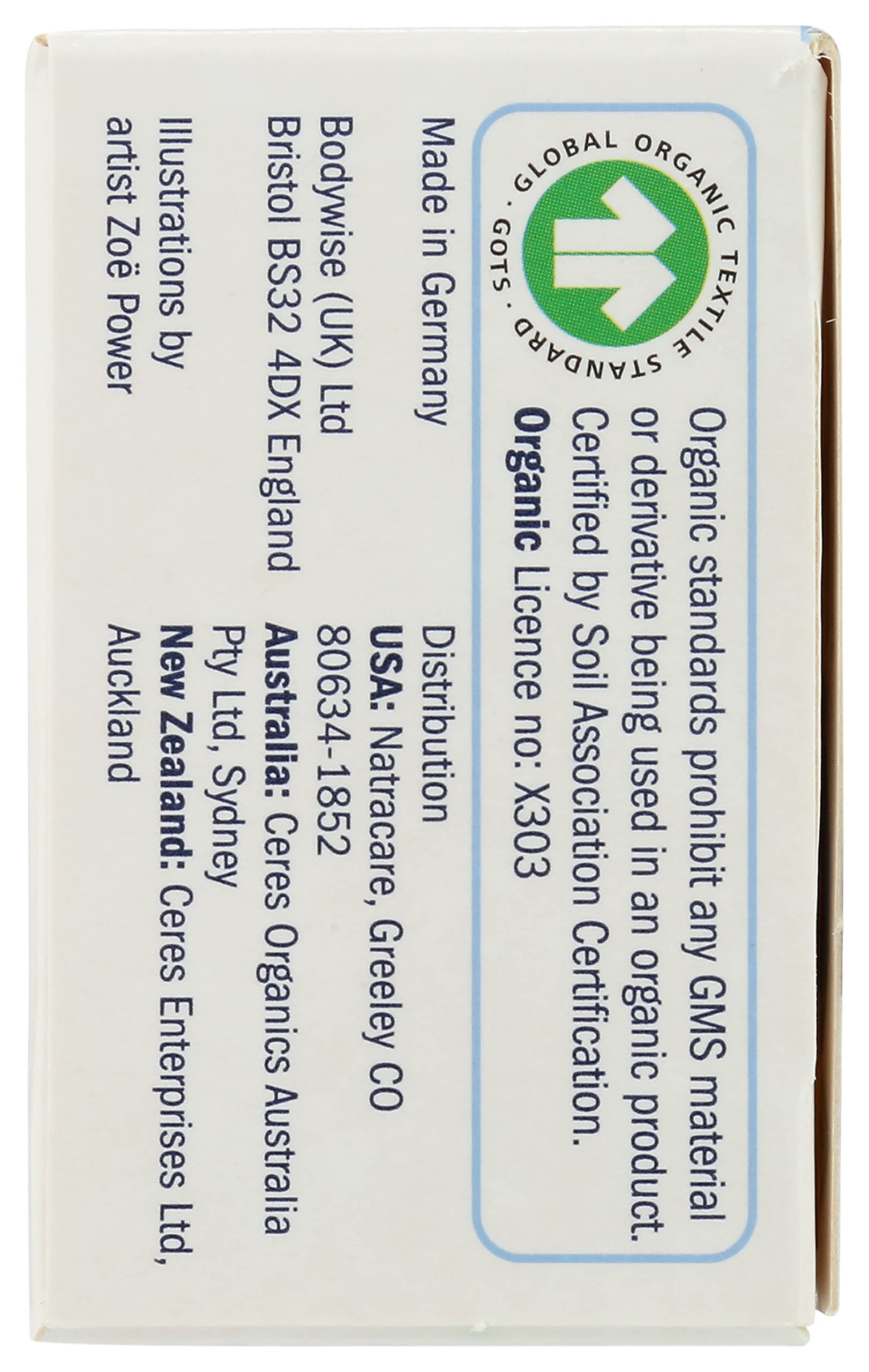 Natracare Non-Applicator 100% Organic Cotton Tampons, Super Plus, Totally Chlorine Free, Biodegradable and Compostable (1 Pack,