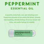 MOXE Peppermint Essential Oil Nasal Inhaler, Therapeutic No-Mess Aromatherapy, Cooling, Refreshing, Invigorating, Uplifts Mood a