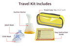 LifeVac Yellow Travel Kit 2 Pack - Portable Suction Rescue Device, First Aid Kit for Kids and Adults, Portable Airway Suction De