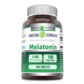 Amazing Formulas Melatonin Supplement | Unflavored | 12 Mg Per Serving | 180 Tablets | Non-GMO | Gluten-Free | Made in USA