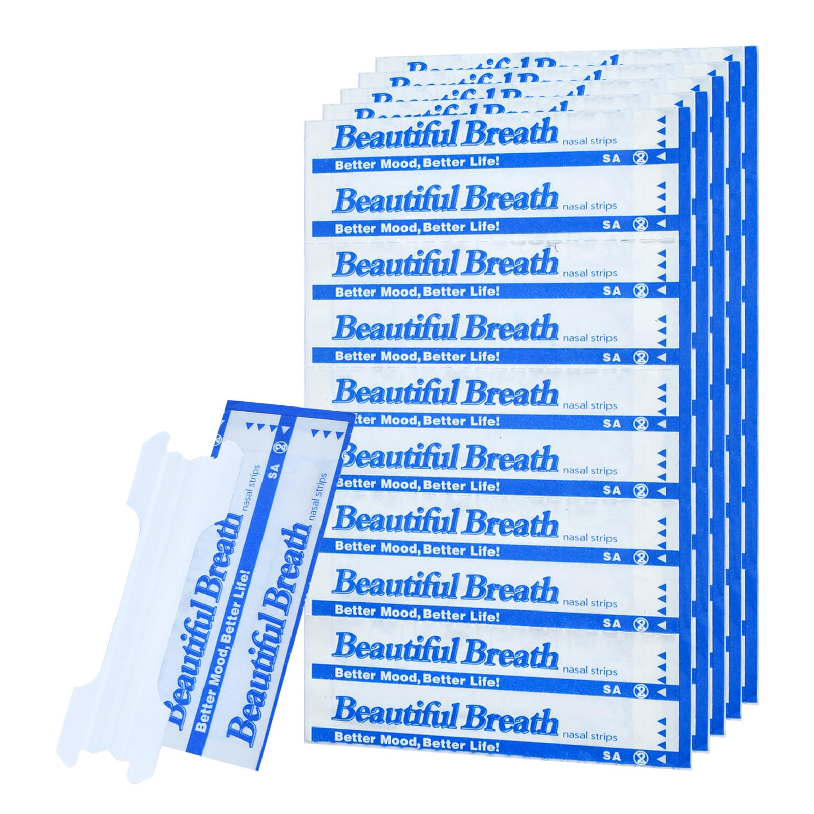 Upgraded Version - Invisible and Transparent Nasal Strips (66mm*19mm) (50)