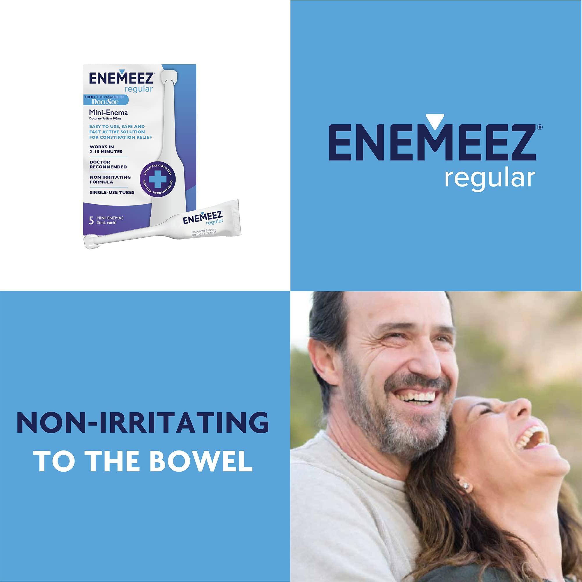 Enemeez Docusate Sodium Mini Enema ml, Clear, 0.84 Fl Oz