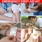 276 PCS Emergency First Aid Kit for Home, Camping Essentials Emergencies Survival Gear for Outdoor Adventure First Aid Kits Refi