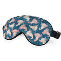 NOHSHE Axolotl Hawaii Sleep Eye Mask Cute Animal Heart Dot Pink Blue Silk Eye Mask Sleeping Soft Eye Shade Cover for Men Women B
