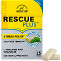 Bach RESCUE PLUS Gum, Natural Mint Flavor, Stress and Tension Relief, L-Theanine and Vitamin B5 Dietary Supplement, Biodegradabl