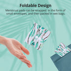 7pcs Set 1 pc Mini Wet Bag +6pcs Absorbent Reusable Sanitary Pads/Washable Cloth Menstrual Pads(Summer,S)