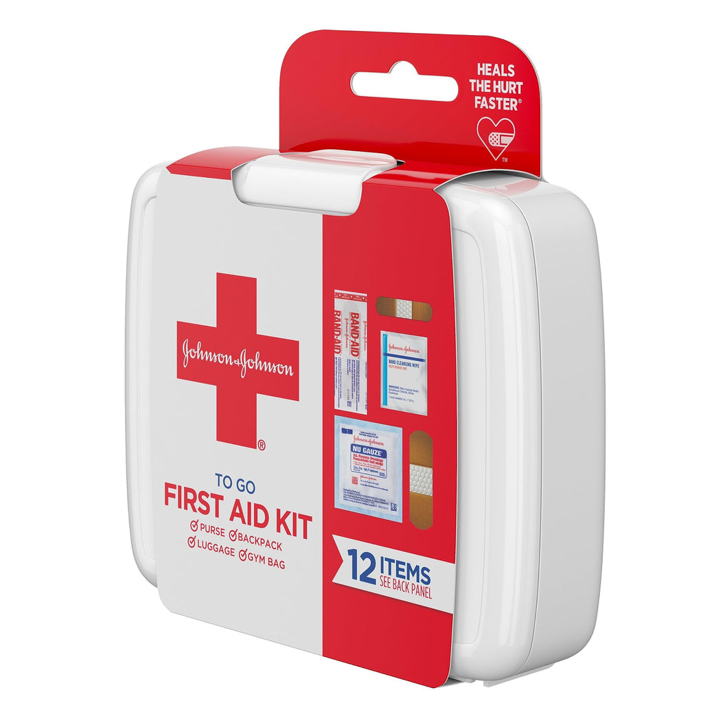 Johnson & Johnson Red Cross First Aid-to-Go Mini First Aid Kit, 12 Count (Pack of 48) total count 576