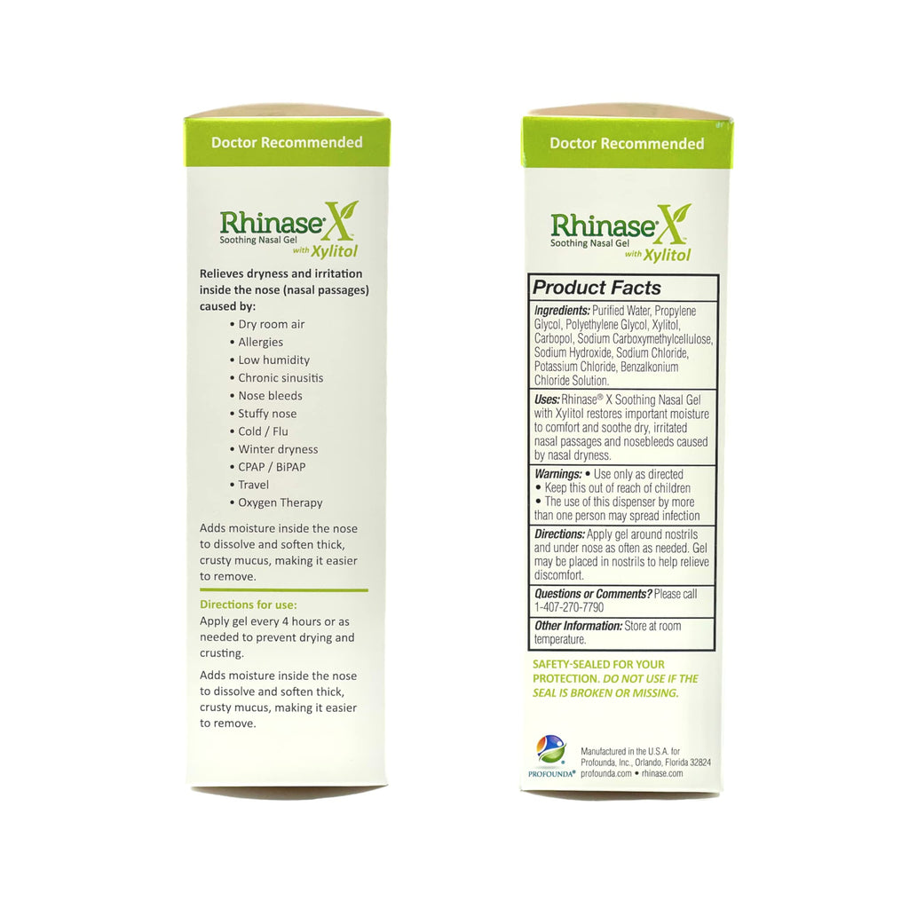 Rhinase X Nasal Gel | Less Sneezing, Itchiness, Nasal drip and Congestion | Mores Than Just Saline | Now with Xylitol | Long Las