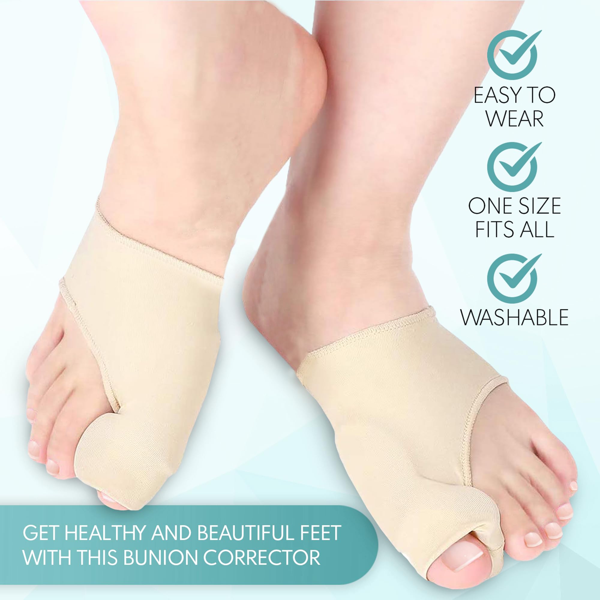 Bunion Corrector and Orthopedic Hallux Valgus Relief Splint Gel Bunion Pads Sleeves Brace - Toe Stretcher Bunion Guard for Men a