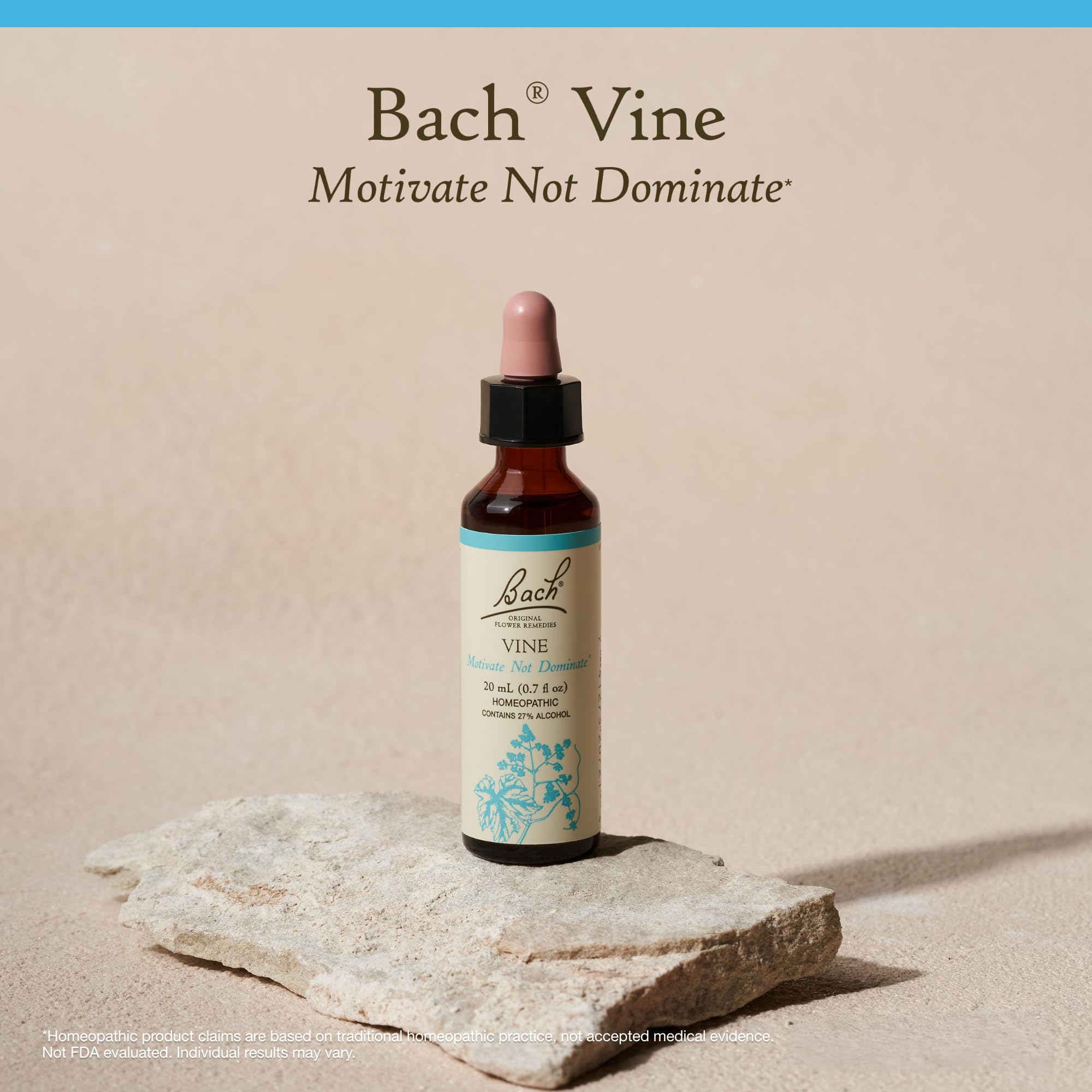 Bach Original Flower Remedies, Vine - Motivate Not Dominate - Natural Homeopathic Flower Essence for Emotional Balance - Vegan,