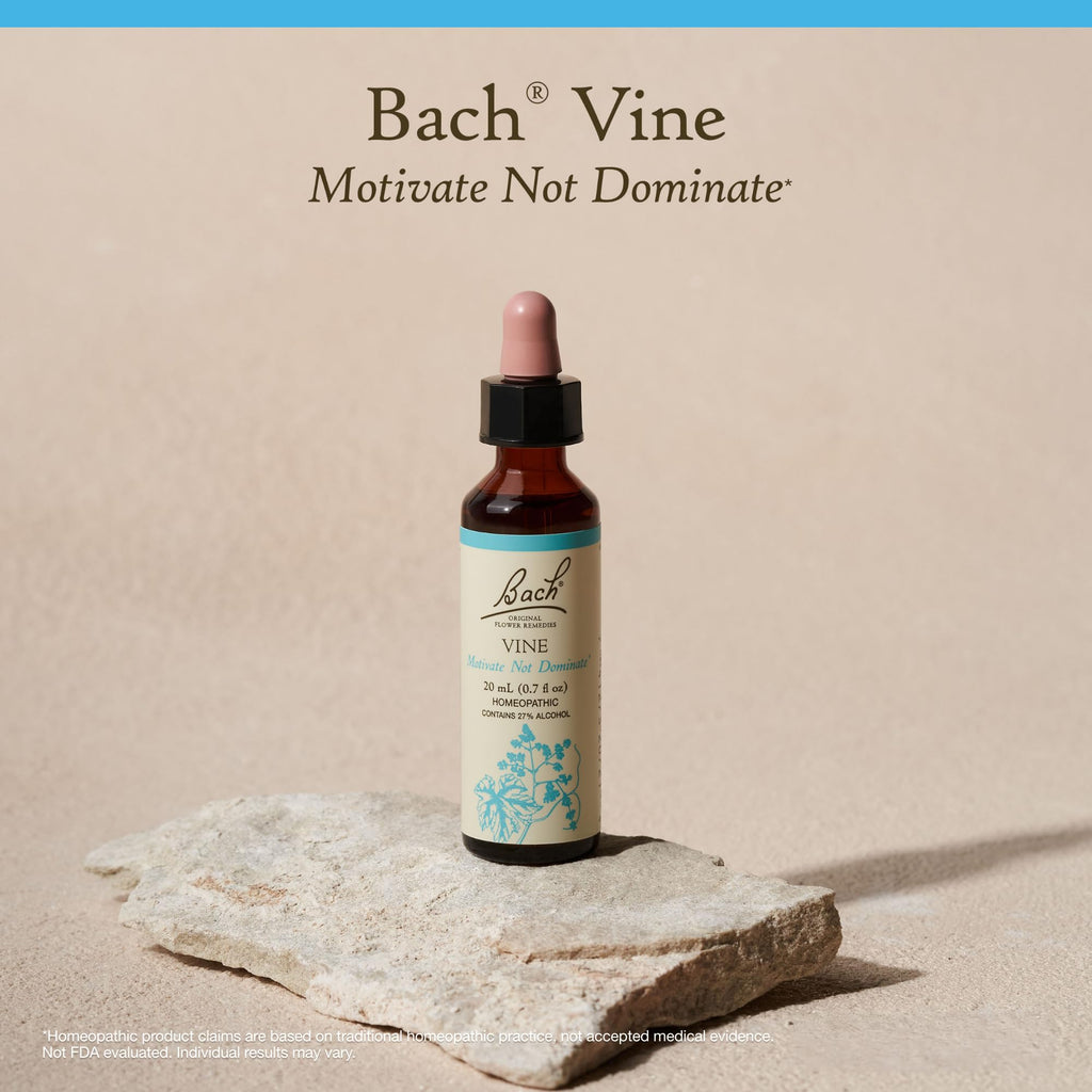Bach Original Flower Remedies, Vine - Motivate Not Dominate - Natural Homeopathic Flower Essence for Emotional Balance - Vegan,