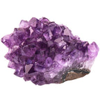SUNYIK Natural Amethyst Quartz Crystal Cluster,Druzy Geode Specimen Gemstone Sculpture Sphere(0.1-0.2lb)