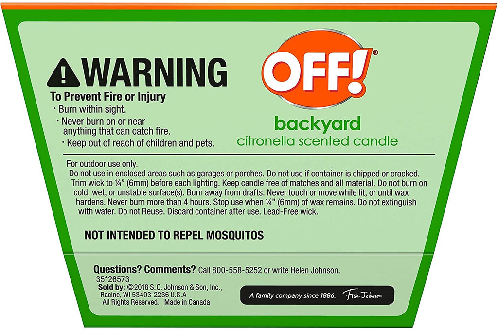 Off! Citronella Candle 18 Oz