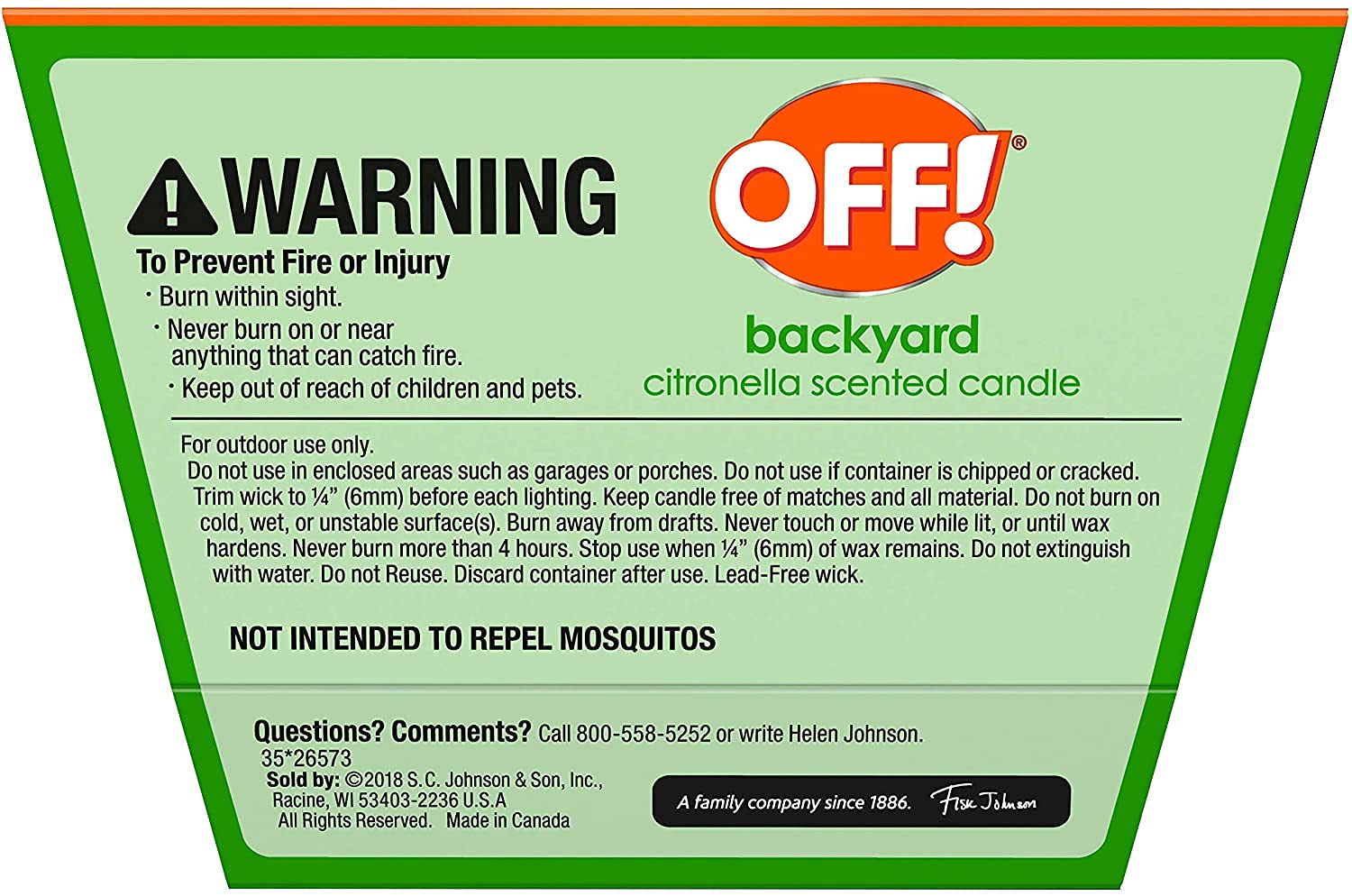 Off! Citronella Candle 18 Oz