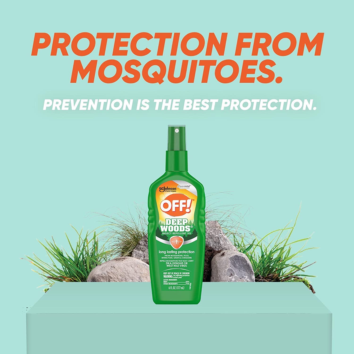 OFF! Deep Woods Off! Insect Repellent Pump 6 oz (Pack of 2)