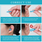 Lenicany 30Pair Soft Foam EarPlugs, 32dB Disposable Sound Blocking Noise Cancelling Ear Plugs for Sleeping/Concerts Loud Music/S