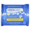 Natracare Organic Cotton Intimate Wipes  12 Wipes  Case of 12 12 CT