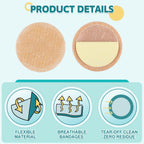 Nuanchu 30 Pair Gentle Adhesive Grip Tubing Skin Fixation Gentle Adhesive Grip Nasal Cannula System Beige Adhesives Pads for Sec