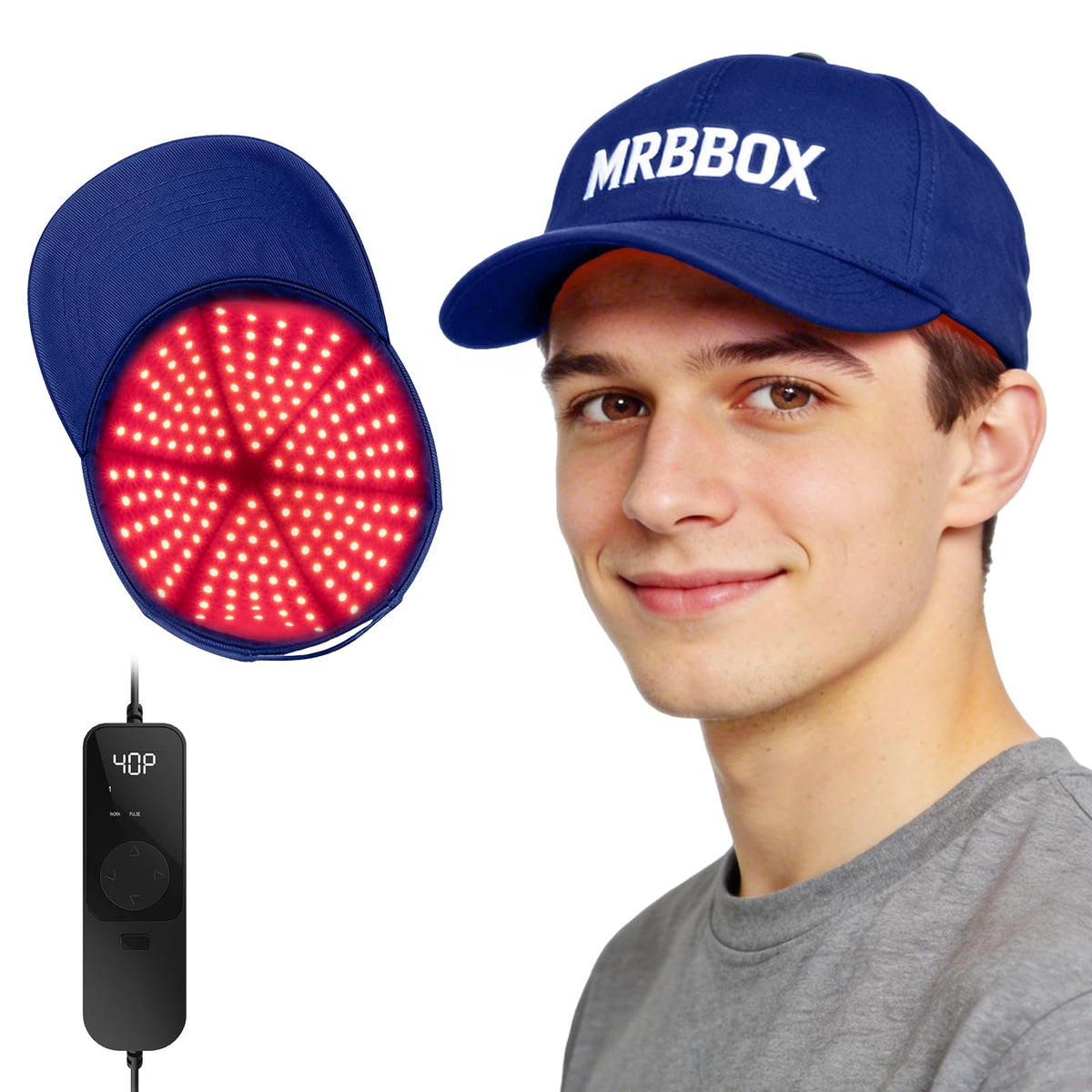 Red Light Therapy for Hair Growth,528 Total Light Emitters,FullScalp Coverage,Laser Hair Growth Cap,Blue