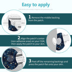 Adhesive Patches for Libre 3 Waterproof,Sensor Covers for Libre 3,Pre-Cut Backing with Easy-Peel Tab for 10-14 Days,Full Cover N