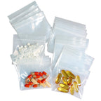 100 Packs Pill Bags 6 mil Sturdy 3x2.75 inch Pill Pouches BPA Free Seal Waterproof Handy Reusable Pill Bags for Travel Small Pla