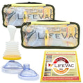 LifeVac Yellow Travel Kit 2 Pack - Portable Suction Rescue Device, First Aid Kit for Kids and Adults, Portable Airway Suction De