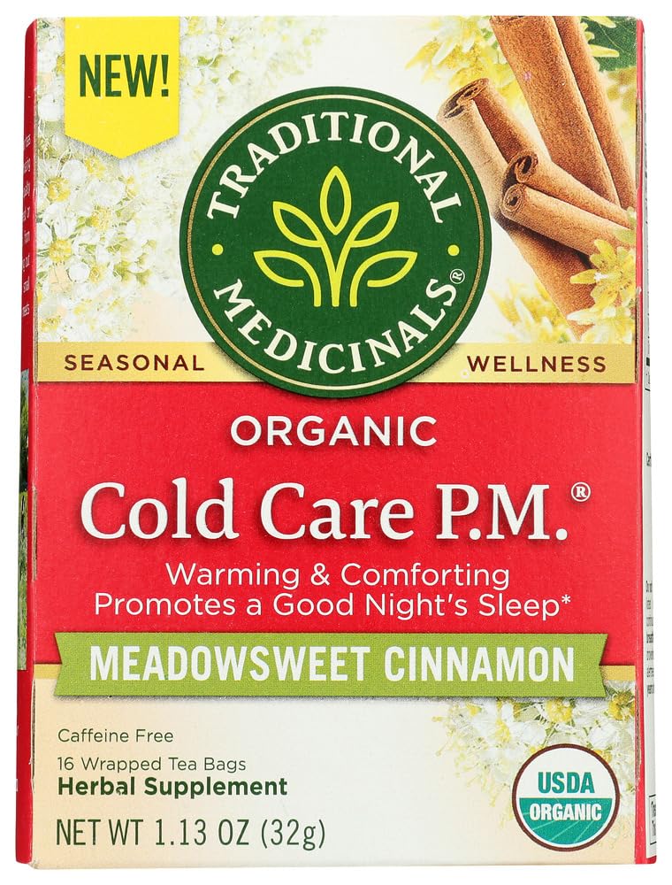 Traditional Medicinals Tea Cold Care Pm, 16 Count (Pack Of 6)