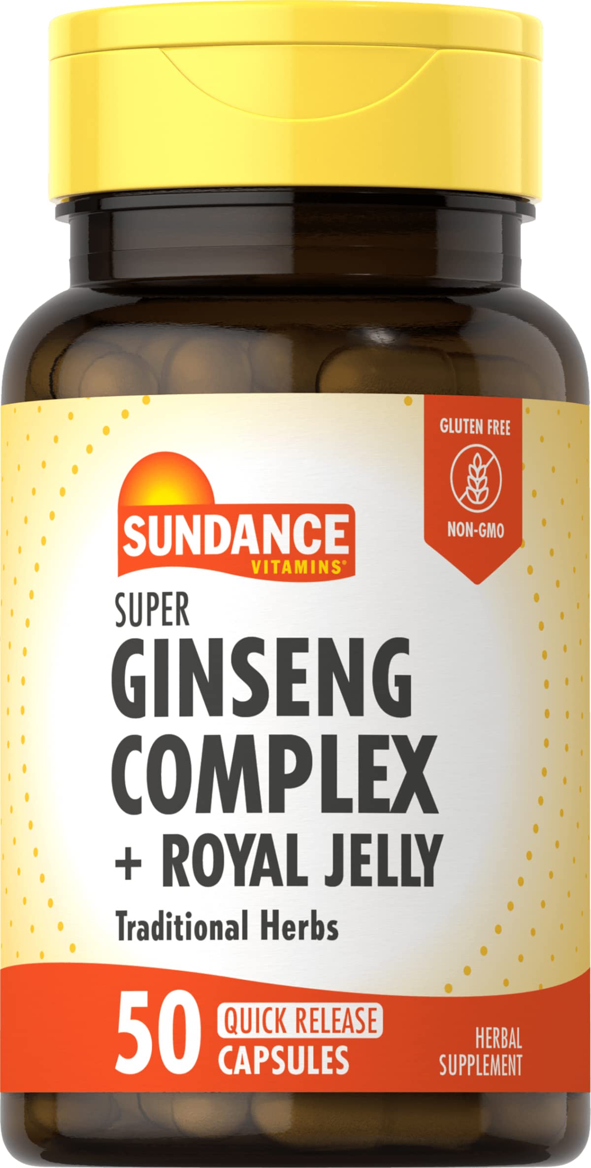 Sundance Vitamins Ginseng Complex Plus Royal Jelly, 50 Count (2)