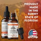 Arnica Tincture, Organic Arnica Extract (Arnica Montana) Dried Flower Herbal Supplement, Non-GMO in Cold-Pressed Organic Vegetab