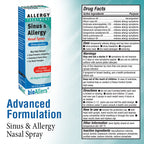 NaturalCare bioAllers Allergy Nasal Spray, Homeopathic Allergy Spray for Congestion Relief, Sinus Pressure, Sneezing, Runny Nose
