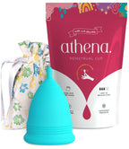 Athena Menstrual Cups - Small - The Original Softer Reusable Period Cups for Women - for Light to Regular Flow - No Shift Menstr