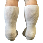 Bariatric Sock for Extreme Lymphedema Calf stretches to 30'' (Black)